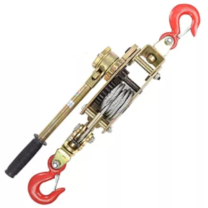 Tecle de palanca de cable con gancho de doble Engranaje
