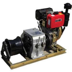 Winche con motor diésel
