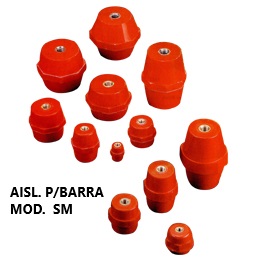 Aislante para barra con rosca