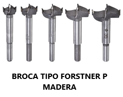 Brocas para madera, concreto y forstner