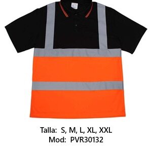 Camisas de seguridad y cascos.